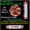 Image 1 : Shotgun Lincoln 1c roll, 2001-d 50 pcs Brandt 50c Wrapper.