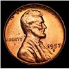 Image 2 : 1957-d Lincoln Cent 1c Grades GEM+ Unc RD