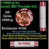 Image 1 : Shotgun Lincoln 1c roll, 1989-p 50 pcs Brandt 50c Wrapper.