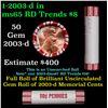 Image 1 : Shotgun Lincoln 1c roll, 2003-d 50 pcs Brandt 50c Wrapper.