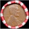 Image 2 : Mixed small cents 1c orig shotgun roll, 1919-p Lincoln Cent, Indian Cent other end, Bank Wrapper