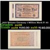 Image 1 : 1923 Weimar Germany 1 Million Marks Note P: 93 Grades Choice AU/BU Slider