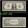 Image 1 : **Star Note** 2003A $1 Green Seal Federal Reserve Note  Grades xf