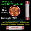 Image 1 : Shotgun Lincoln 1c roll, 1983-p 50 pcs Brandt 50c Wrapper.