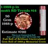 Image 1 : Shotgun Lincoln 1c roll, 1988-p 50 pcs Brandt 50c Wrapper.
