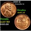Image 1 : 1937-d Lincoln Cent 1c Grades GEM++ Unc RD