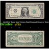 Image 1 : 1963B $1 'Barr Note' Green Seal Federal Reserve Note Grades vf+