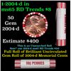 Image 1 : Shotgun Lincoln 1c roll, 2004-d 50 pcs Steel-Strong Wrapper.