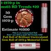 Image 1 : Shotgun Lincoln 1c roll, 1970-p 50 pcs Brandt 50c Wrapper.