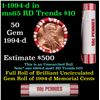 Image 1 : Shotgun Lincoln 1c roll, 1994-d 50 pcs Steel-Strong Wrapper.