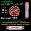 Image 1 : Shotgun Lincoln 1c roll, 2009-d 50 pcs Brandt Wrapper.