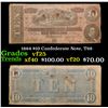 Image 1 : 1864 $10 Confederate Note, T68 Grades vf+