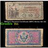 Image 1 : Military Payment Certificate (MPC) Series 481 10c Grades f+