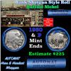 Image 1 : Buffalo Nickel Shotgun Roll in Old Bank Style 'Automat Horn & Hardart, Abbott Coin Counter' Wrapper 