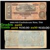 Image 1 : 1864 $10 Confederate Note, T68 Grades Select AU