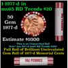 Image 1 : Shotgun Lincoln 1c roll, 1977-d 50 pcs Brandt 50c Wrapper.