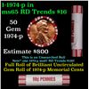 Image 1 : Shotgun Lincoln 1c roll, 1974-p 50 pcs Brandt 50c Wrapper.