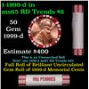 Image 1 : Shotgun Lincoln 1c roll, 1999-d 50 pcs Steel-Strong Wrapper.