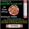 Image 1 : Shotgun Lincoln 1c roll, 1973-p 50 pcs Steel-Strong Wrapper.