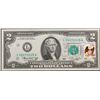 Image 2 : 1976 $2  Federal Reserve Note First Day Of Issue w/ Stamp Grades Gem CU