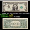 Image 1 : 1963B $1 'Barr Note' Green Seal Federal Reserve Note Grades Choice AU/BU Slider