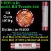 Image 1 : Shotgun Lincoln 1c roll, 1979-p 50 pcs Brandt 50c Wrapper.
