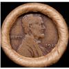 Image 2 : Mixed small cents 1c orig shotgun roll, 1918-d Lincoln Cent, 1880 Indian Cent other end, brinks Wrap