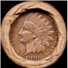 Image 3 : Mixed small cents 1c orig shotgun roll, 1918-d Lincoln Cent, 1880 Indian Cent other end, brinks Wrap