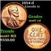 Image 1 : 1954-d Lincoln Cent 1c Grades GEM++ Unc RD
