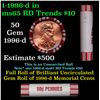 Image 1 : Shotgun Lincoln 1c roll, 1996-d 50 pcs Brandt 50c Wrapper.