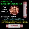 Image 1 : Shotgun Lincoln 1c roll, 2000-p 50 pcs Bank Wrapper
