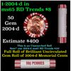 Image 1 : Shotgun Lincoln 1c roll, 2004-d 50 pcs Brandt 50c Wrapper.