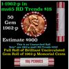 Image 1 : Shotgun Lincoln 1c roll, 1962-p 50 pcs Brandt 50c Wrapper.