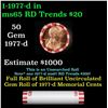Image 1 : Shotgun Lincoln 1c roll, 1977-d 50 pcs Brandt 50c Wrapper.
