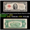 Image 1 : 1928C $2 Red Seal United States Note Fr-1504 Grades vf+