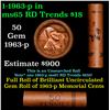 Image 1 : Shotgun Lincoln 1c roll, 1963-p 50 pcs National Bank Wrapper.