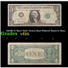 Image 1 : 1963B $1 'Barr Note' Green Seal Federal Reserve Note Grades vf+