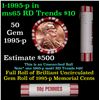 Image 1 : Shotgun Lincoln 1c roll, 1995-p 50 pcs Brandt 50c Wrapper.