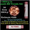 Image 1 : Shotgun Lincoln 1c roll, 2004-p 50 pcs Brandt 50c Wrapper.