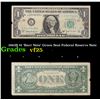 Image 1 : 1963B $1 'Barr Note' Green Seal Federal Reserve Note Grades vf+