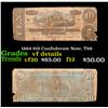 Image 1 : 1864 $10 Confederate Note, T68 Grades vf details