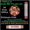 Image 1 : Shotgun Lincoln 1c roll, 1989-p 50 pcs Brandt 50c Wrapper.