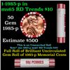 Image 1 : Shotgun Lincoln 1c roll, 1985-p 50 pcs Brandt 50c Wrapper.