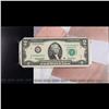 Image 4 : 2003A $2 Federal Reserve Note, Uncirculated 2008 BEP Folio Issue (Chicago, IL) Grades Gem CU
