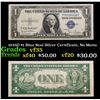 1935D $1 Blue Seal Silver Certificate, No Motto Grades vf++
