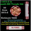 Image 1 : Shotgun Lincoln 1c roll, 1975-d 50 pcs Brandt 50c Wrapper.