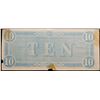 Image 3 : 1864 $10 Confederate Note, T68 Grades vf++