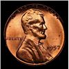 Image 2 : ***Auction Highlight*** 1957-p Lincoln Cent 1c Graded GEM++ Unc RD By USCG (fc)