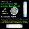 Image 1 : Shotgun Jefferson 5c roll, 1962-p 40 pcs Bank Wrapper