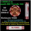 Image 1 : Shotgun Lincoln 1c roll, 2000-d 50 pcs Brandt 50c Wrapper.